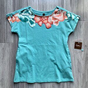 NWT Tea Collection Button Shoulder T-shirt Dress